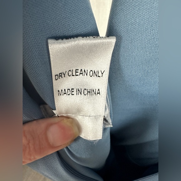 Bill Levkoff Slate Blue Halter A-Line Princess Dress Size 0 NWT - Picture 13 of 17